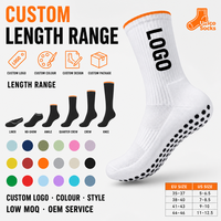 Chaussettes de soutien montantes avec panneau texturé sur le pied, bord côtelé et service de personnalisation de la marque