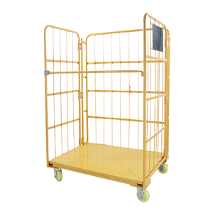 Nhiệm Vụ Nặng Nề Châu Âu Phong Cách Cán Lồng Logistics Với Bánh Xe Bền Có Thể Gập Lại Dây Thép Lưu Trữ Lồng Pallet Đóng Gói Kho Sử Dụng - Product Image 3