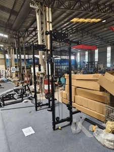 Nueva versión, estante <span class=keywords><strong>plegable</strong></span> para sentadillas montado en la pared, estante <span class=keywords><strong>plegable</strong></span> para cables, equipo <span class=keywords><strong>de</strong></span> Fitness para gimnasio, <span class=keywords><strong>jaula</strong></span> eléctrica para ejercicios, culturismo - Product Image 6