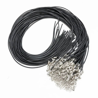 100 pièces 1.5mm ciré collier corde homard fermoir chaîne pour bijoux à bricoler soi-même faisant en vrac accessoires de mode pour Bracelets et colliers