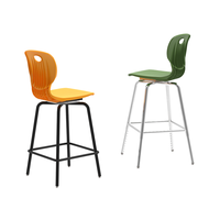Tabouret de bar haut moderne, réglable en hauteur, pieds en métal, mobilier commercial pour restaurant, café, atelier extérieur, salle à manger, bureau