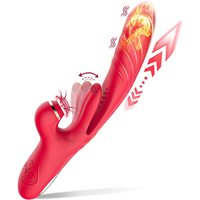Heiz funktion Schub dildo vibrator Sexspielzeug für Erwachsene Klitoris stimulator Pulsieren Saugen G-Punkt Kaninchen Vibrator für Frauen