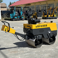 Offre Spéciale – Mini-compacteur vibrant hydraulique tandem de 0,8 tonne (800 kg)