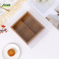 Boîte à tiroirs à dessert à compartiment-Emballage de pâtisserie à gâteau multicouche pour la boulangerie, le gâteau de lune et le cadeau en gros