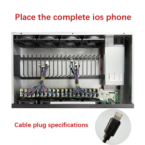 ตู้เก็บโทรศัพท์ <span class=keywords><strong>iPhone</strong></span> แบบครบชุด 20 ช่องใส่โทรศัพท์ พร้อมฮับ USB ในตัว พัดลมคู่ ควบคุมได้หลากหลาย รองรับ iOS - Product Image 3