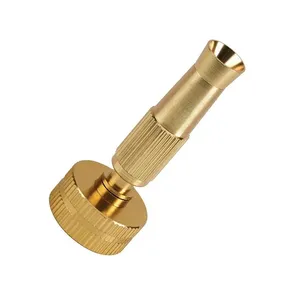 Custom CNC Machined Solid Brass Twist Heavy Duty Watering Sprayer Nozzle