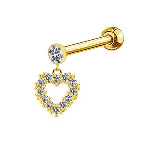 <span class=keywords><strong>Gaby</strong></span>-pendientes de cartílago con diseño de corona de mariposa, joyería para piercing de superficie con extremo de bola, novedad, venta al por mayor - Product Image 4