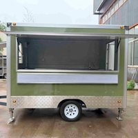 Remorque alimentaire mobile personnalisée de 3 m² avec purificateur d'eau intégré et machine à glaçons haute performance