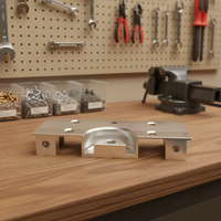 Service d'usinage CNC de haute précision OEM ODM, plaque de fixation en aluminium usinée CNC sur mesure avec trous et filetages personnalisés