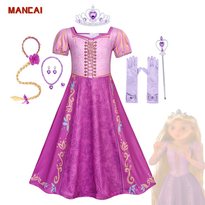 Costumes de télévision et de film robe de princesse <span class=keywords><strong>Raiponce</strong></span> <span class=keywords><strong>Halloween</strong></span> Costumes pour enfants fille robe de princesse fille fantaisie princesse Elsa Sofia - Product Image 1