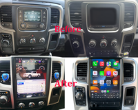 Mise à niveau de l'unité principale de navigation Ram 1500 grand écran Android Auto CarPlay pour Dodge Ram1500 caméra conservée AC