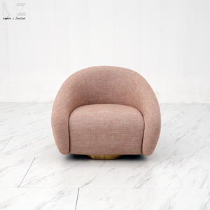 Design italiano pesante contemporaneo per il tempo libero moderno occasionale bracciolo accento sedia per il tempo libero <span class=keywords><strong>poltrona</strong></span> girevole per la casa soggiorno - Product Image 3