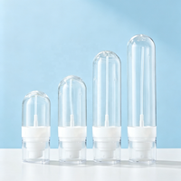 Flacon pulvérisateur rond bleu en PETG pour shampoing, soins capillaires et corporels, sérum et lotion, logo personnalisé, tailles 30-100 ml
