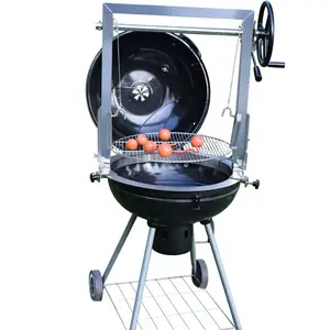 20/22 Inches Outdoor Portable Round Rotisserie Gabby's Grills Kettle Premium Charcocal BBQ Santa Maria Style Combo