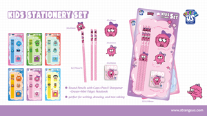 Kit di cancelleria per bambini Strange Us Monster include mini quaderno, 8 matite HB, temperamatite <span class=keywords><strong>e</strong></span> gomma |   Cercasi Agenti Esclusivi Globali - Product Image 3