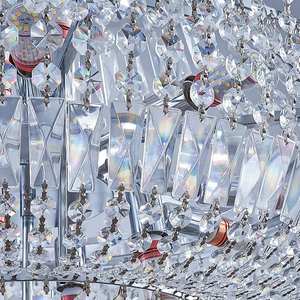 Zèle éclairage luxe villa hôtel lampe suspendue encastré plafond k9 lustres en cristal pour les mariages - Product Image 5