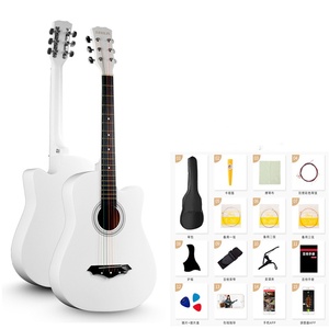 Neuer Trend Anfänger Übungsinstrument Folk Schüler Einsteiger <span class=keywords><strong>38</strong></span> Zoll Folk Akustikgitarre mit Komplettem Zubehörset - Product Image 6