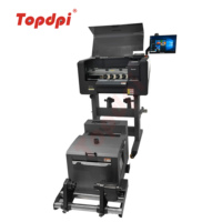 Mesin Cetak DTF Dual Xp600 Printhead Kecepatan Tinggi untuk Kaus dengan Sandaran dan Komputer