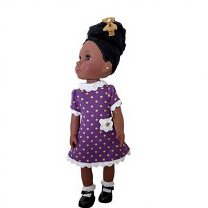Poupées Bébé Reborn Personnalisées de Haute Qualité en Vinyle, Peau Noire <span class=keywords><strong>Afro</strong></span>, Modèle DIY, Jouet de Dessin Animé pour Filles 30-50cm - Product Image 2