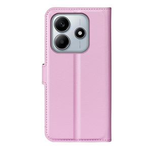 เคสหนังฝาพับมีกระเป๋าเงินลายลิ้นจี่9สีสำหรับ redmi Note 14 5g
