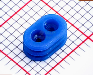 1-2321922-3 Joint d'étanchéité en caoutchouc silicone bleu à 2 positions, -30-- 105 ° C [-22-- 221 ° Connecteur de fil - Product Image 6