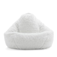 Pouf en forme de poire longue, canapé paresseux de chaise de sac de haricot de larme