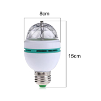 Boule lumineuse magique rotative à LED, lumière de scène E27, RGB, pour Ktv, Bar, Disco, fête DJ