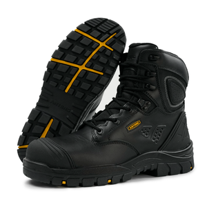 Anteng שחור esd עבודה מגפיים משוגע עור סוס פלדה בוהן אנטי סטטית אנטי החלקה esd s1p astm f2413 עמיד למים esd עבודה מגפיים - Product Image 1