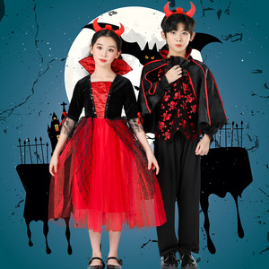 Disfraz de bruja de Halloween para niños, vestido gótico con tutú, capa y cuernos para fiestas y actuaciones - Product Image 4