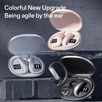 Casque Bluetooth M134 à crochet d'oreille ouvert avec traduction linguistique IA pour les voyages d'affaires, son directionnel, écouteurs sans fil pour le sport