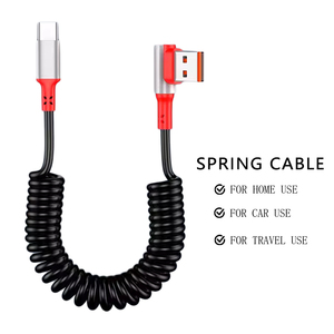 <span class=keywords><strong>สาย</strong></span><span class=keywords><strong>ชาร์จ</strong></span>เร็วแบบคู่ Type-C รุ่น Elbow Spring ผลิตจากโรงงานโดยตรง วัสดุ TPU ซิลิโคน รองรับ PD100W ใช้ได้กับ iPhone Samsung ใช้ได้ทั้งในรถและที่บ้าน - Product Image 1
