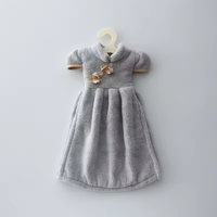 Serviette de toilette en microfibre corail pour enfant, résistante à la décoloration, à séchage rapide, tissée, avec une bonne absorption d'eau, douce et respectueuse de la peau, pour un usage domestique