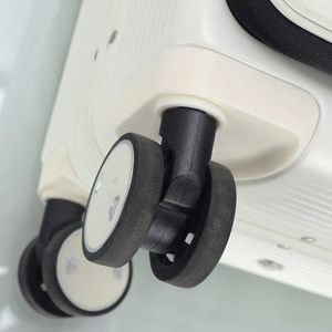 Small Carry-On <b>Suitcase</b> 18-Inch Lightweight Swivel Wheels Unisex Business Travel Waterproof Expandable Zipper Closure Solid - Product Image 1