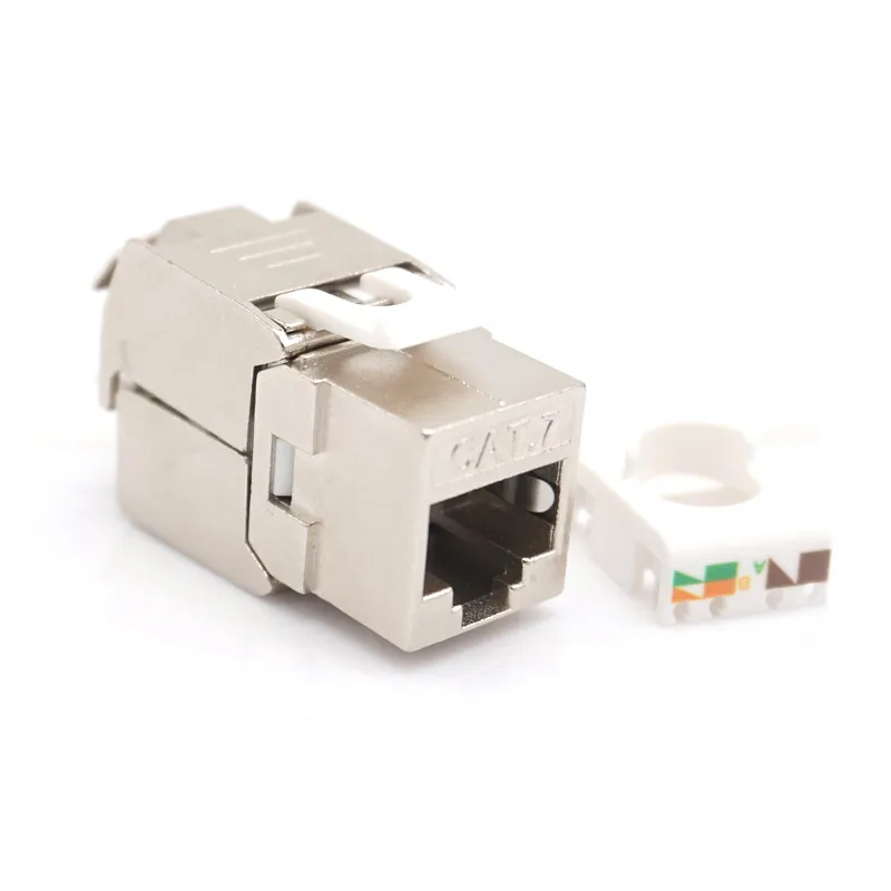 RJ45 Cat6a cat7 keystone jack con modulo keystone 8 p8c schermato senza attrezzi CAT6 A