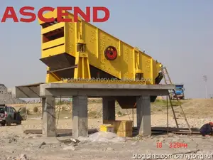 Mobile Vibrating Sand Screen Machine Vibratory Quarry Concrete Separator Ascend Vibrating Screen