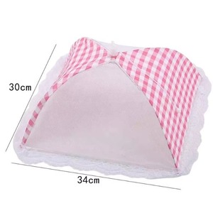 Couverture alimentaire en maille pliée pour cuisine BBQ pique-nique ustensiles de cuisine Style parapluie maille Polyester Anti mouche moustique couvercle de plat alimentaire - Product Image 1