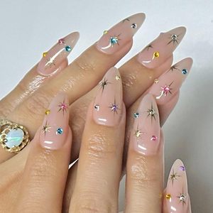 Tiktok réutilisable couverture complète moyenne amande <span class=keywords><strong>Gel</strong></span> doux presse sur les ongles <span class=keywords><strong>faux</strong></span> ongles artificiels <span class=keywords><strong>prix</strong></span> de gros - Product Image 1