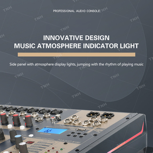 TNH M08BT Compact Analogue 8-channel Dj <strong>Controller</strong>/<strong>audio</strong> Console Mixer with <strong>Bluetooth</strong> for Home and Project Studio Use - Product Image 2