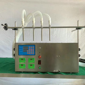 เครื่องบรรจุของเหลวแบบกึ่งอัตโนมัติ 4 หัวปั๊มแบบเพอริสตัลติก สีขาว ใช้ไฟฟ้า สำหรับขวดสบู่ นม น้ำหอม 220V ความแม่นยำสูง - Product Image 4