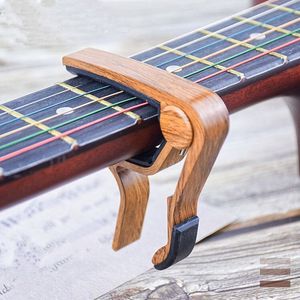Capo de Guitarra de Aleación de Zinc con Acabado de Madera, Cambio Rápido, para Guitarra Acústica, Eléctrica y Ukelele, Venta al Por Mayor - Product Image 2