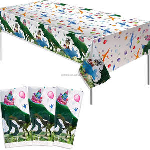 Belle nappe en plastique de <span class=keywords><strong>dinosaure</strong></span> couverture de <span class=keywords><strong>Table</strong></span> de fête de <span class=keywords><strong>dinosaure</strong></span> nappe d'impression imperméable jetable pour les fournitures de fête d'<span class=keywords><strong>anniversaire</strong></span> - Product Image 2