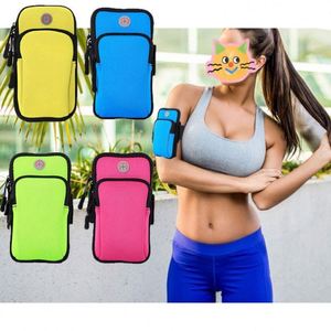 Sport Hiking Gym Smart Phone Arm With Earphone Hole Running Armband Pouch Bag Pockets Promotion <b>Gift</b> - Product Image 1
