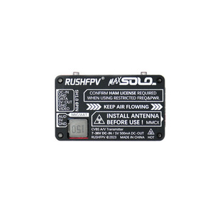 Transmisor VTX RUSHFPV MAX SOLO 2.5W con Enfriamiento Activo para Drones de Carreras de Ala Fija, Sistema RC de Largo Alcance, Hecho de Plástico - Product Image 5