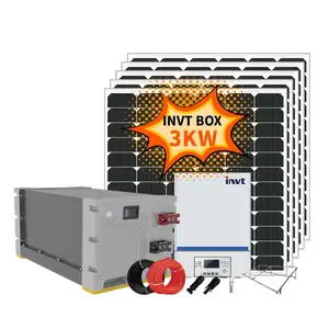 Commerciële Fotovoltaïsche Systemen 3kw Off-Grid Aangesloten Solar Pv Systeem Pv Off Grid Systeem Pure Sinus Omvormer