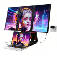 Moniteurs LCD portables Kwumsy Z4 Pro de 15,6 pouces à 4 écrans pour ordinateur – Vente en gros