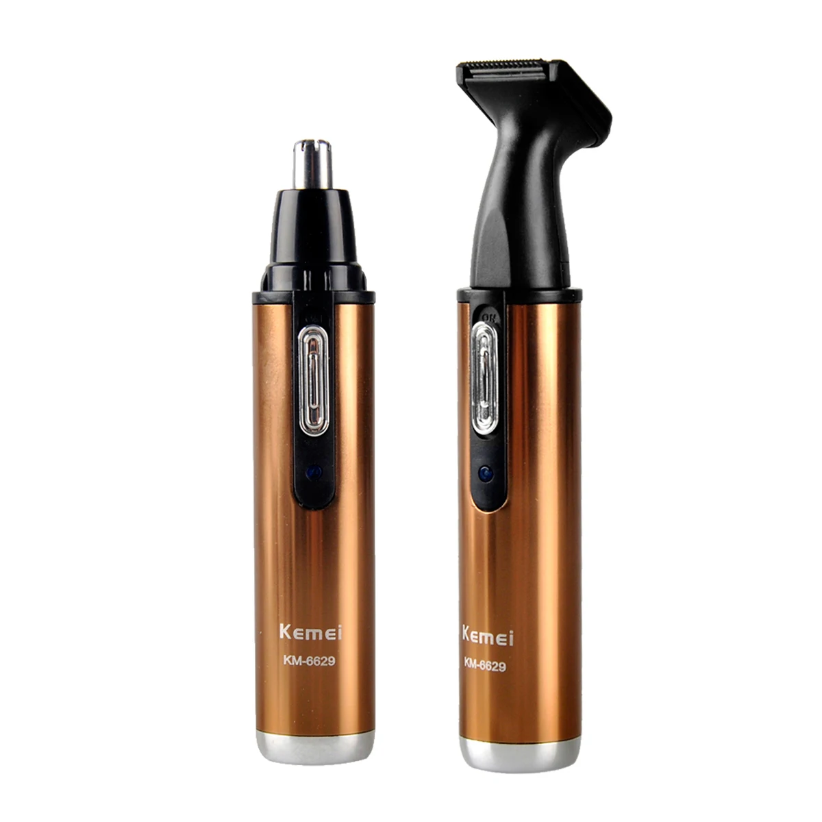 Электрический триммер для бритья Kemei KM-6629 2 в 1, безопасный триммер для волос на носу, уход за лицом, триммер для бритья, тример для носа