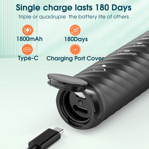 OEM Vibrosonic <b>Electric</b> <b>Toothbrush</b> for Adults 6 Medium Bristle Brush <b>Heads</b> 5 Modes IPX7 Waterproof Dropshipping Available - Product Image 6