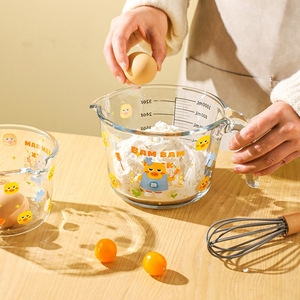 Tasse à mesurer en verre de 1000 ml graduée, résistante à la chaleur, pour la farine, utilisation en cuisine - Product Image 1