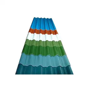 Schlussverkauf Dx51d Z275 Dachplatte gewellt vorgefertigt verzinkte farbige beschichtete Dachplatte für kostenlose Proben