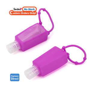Cá nhân hoá hình dạng tùy chỉnh mini không thấm nước Silicone <span class=keywords><strong>Hand</strong></span> sanitizer chủ với động vật in thiết kế dễ thương <span class=keywords><strong>Keychain</strong></span> - Product Image 1
